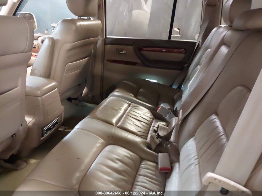 2000 Lexus Lx 470 VIN: JT6HT00W8Y0103958 Lot: 39642658