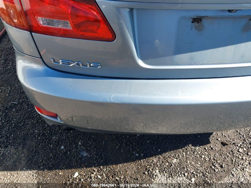 2007 Lexus Is 250 VIN: JTHBK262972046138 Lot: 39642661