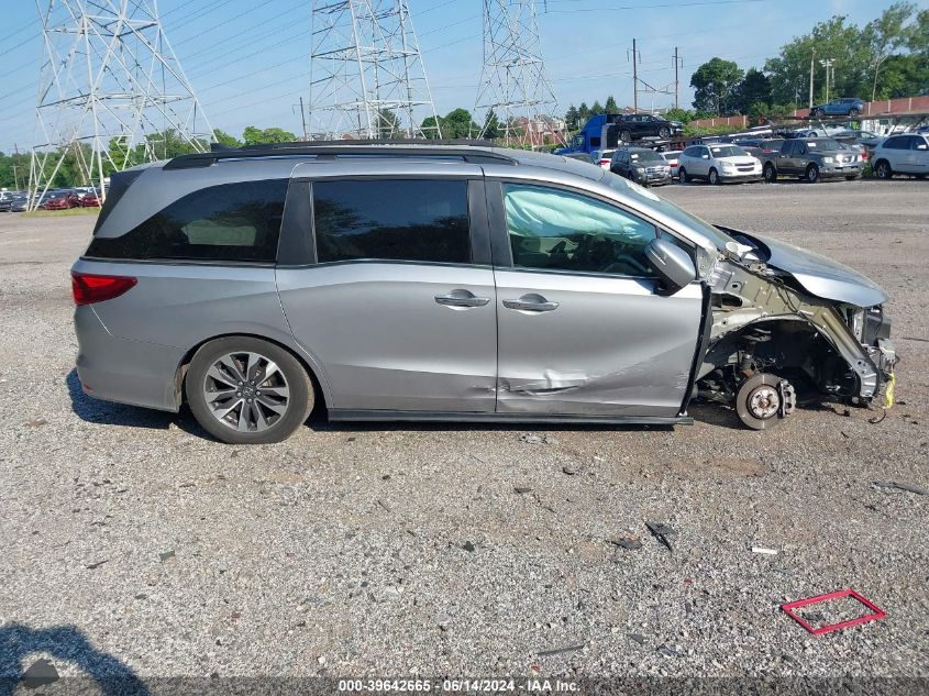 2021 Honda Odyssey Ex-L VIN: 5FNRL6H72MB039313 Lot: 39642665