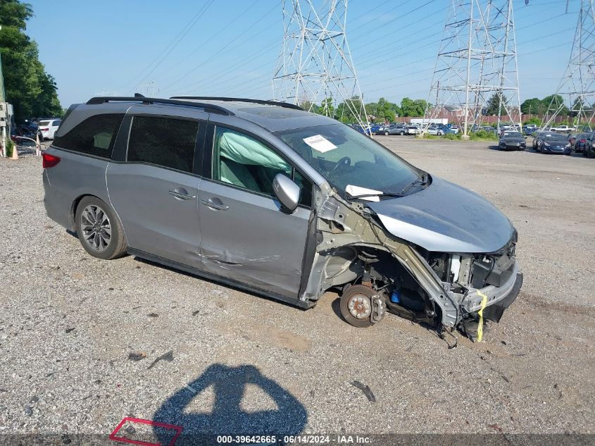 2021 Honda Odyssey Ex-L VIN: 5FNRL6H72MB039313 Lot: 39642665