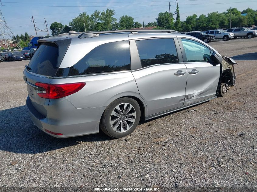 2021 Honda Odyssey Ex-L VIN: 5FNRL6H72MB039313 Lot: 39642665