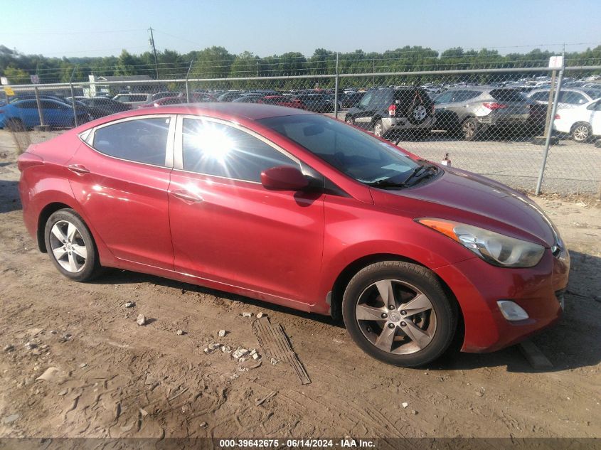 2013 Hyundai Elantra Gls VIN: KMHDH4AE8DU759498 Lot: 39642675