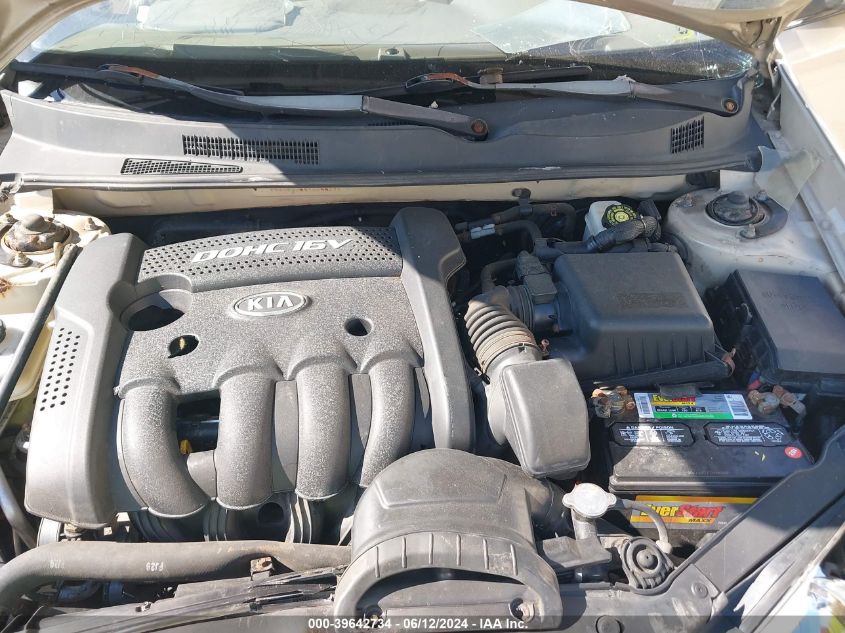 2007 Kia Optima Lx VIN: KNAGE123575099373 Lot: 39642734