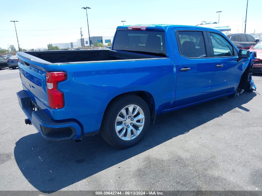 2022 Chevrolet Silverado 1500 2Wd Short Bed Custom VIN: 1GCPABEK4NZ637462 Lot: 39642744