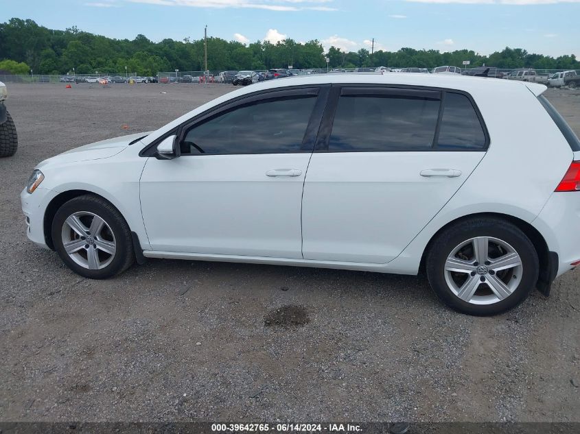 2017 Volkswagen Golf Tsi Wolfsburg Edition 4-Door VIN: 3VW217AU8HM001760 Lot: 39642765