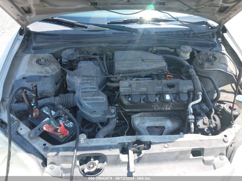 2003 Honda Civic Lx VIN: 2HGES16593H555362 Lot: 39642874