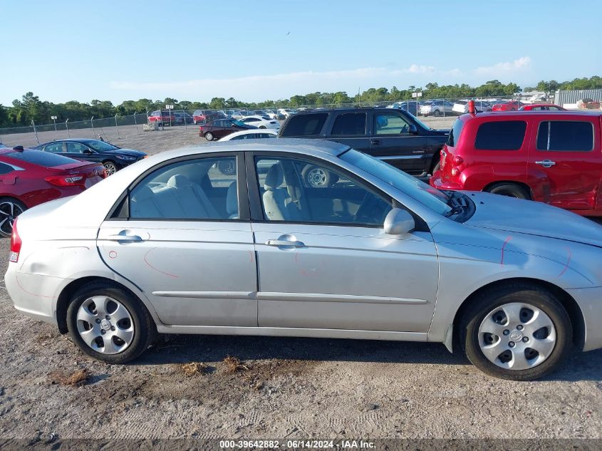 2008 Kia Spectra Lx VIN: KNAFE121385499492 Lot: 39642882