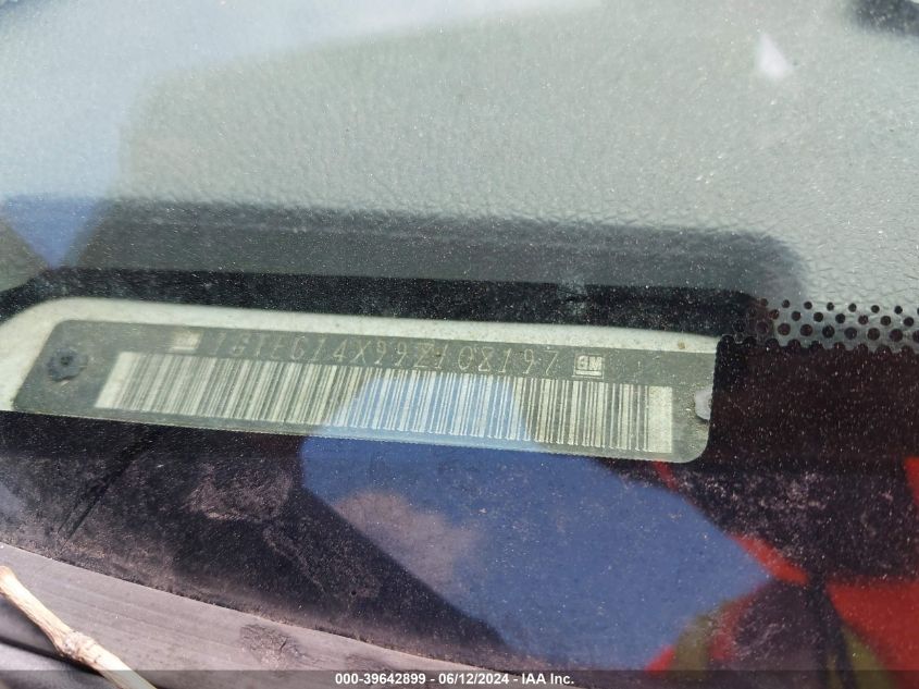 2009 GMC Sierra 1500 Work Truck VIN: 1GTEC14X99Z108197 Lot: 39642899