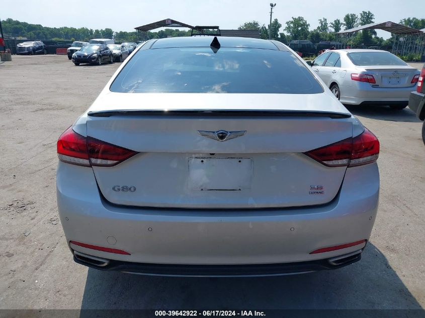 2018 Genesis G80 3.8 VIN: KMHGN4JE7JU238354 Lot: 39642922