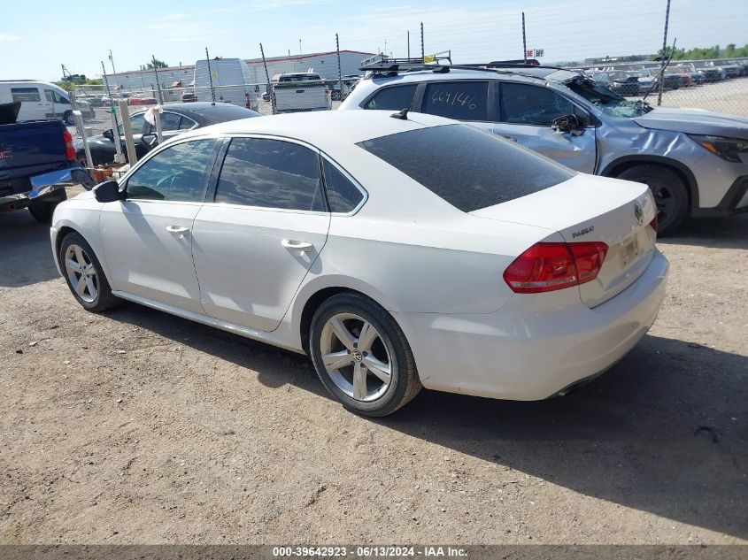 2013 Volkswagen Passat 2.5L Se VIN: 1VWBP7A31DC051708 Lot: 39642923