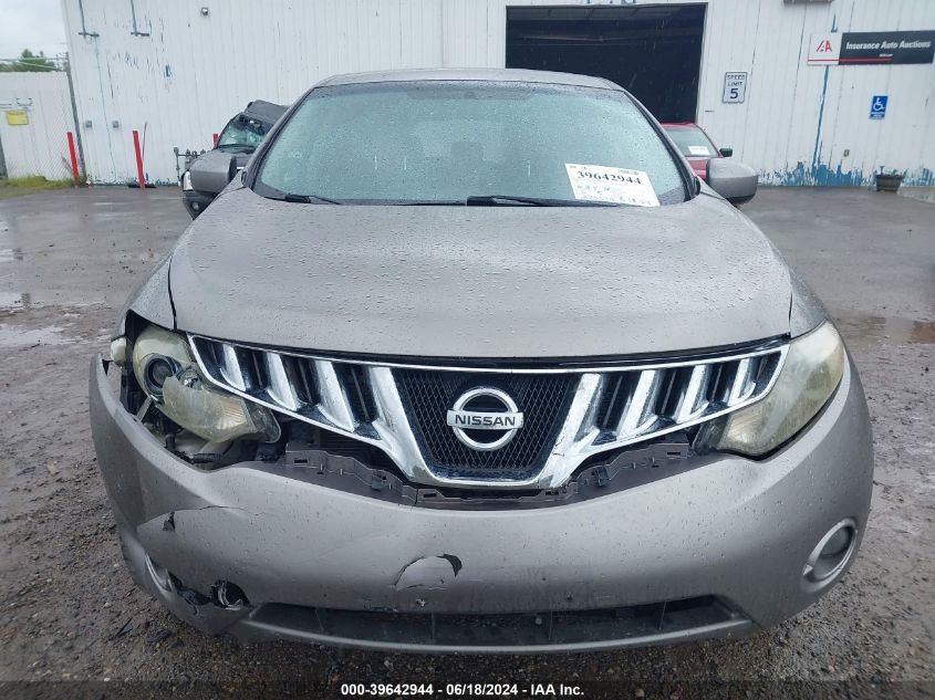 2009 Nissan Murano Sl VIN: JN8AZ18WX9W125918 Lot: 39642944