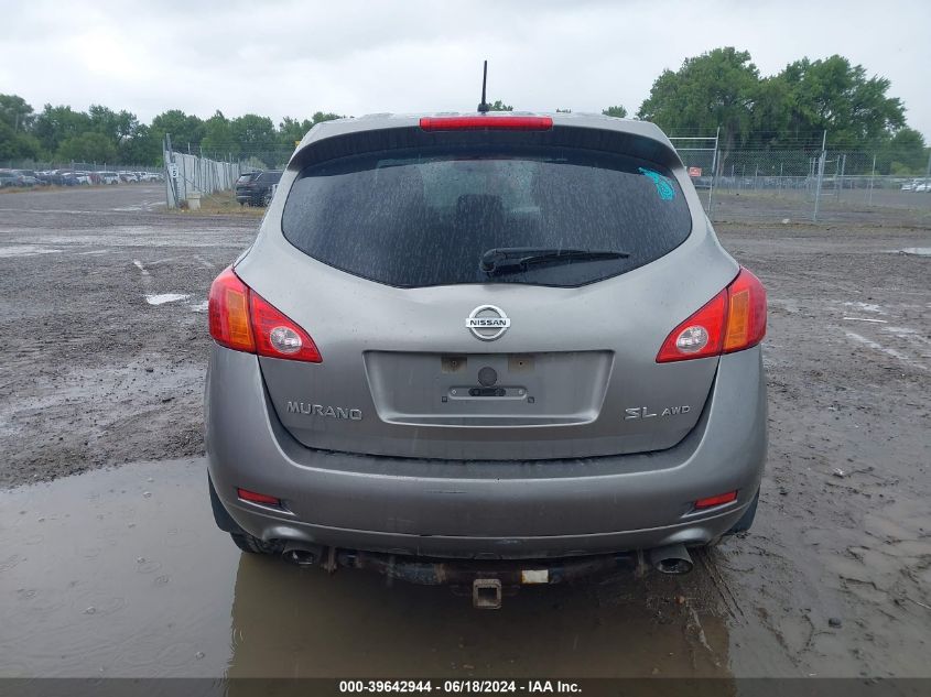 2009 Nissan Murano Sl VIN: JN8AZ18WX9W125918 Lot: 39642944
