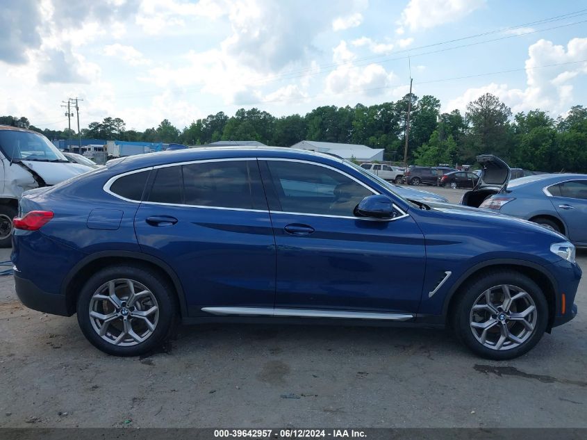 2020 BMW X4 xDrive30I VIN: 5UX2V1C08LLE67618 Lot: 39642957