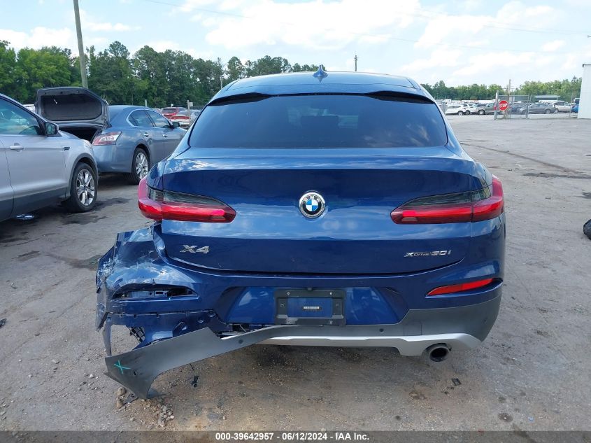 2020 BMW X4 xDrive30I VIN: 5UX2V1C08LLE67618 Lot: 39642957