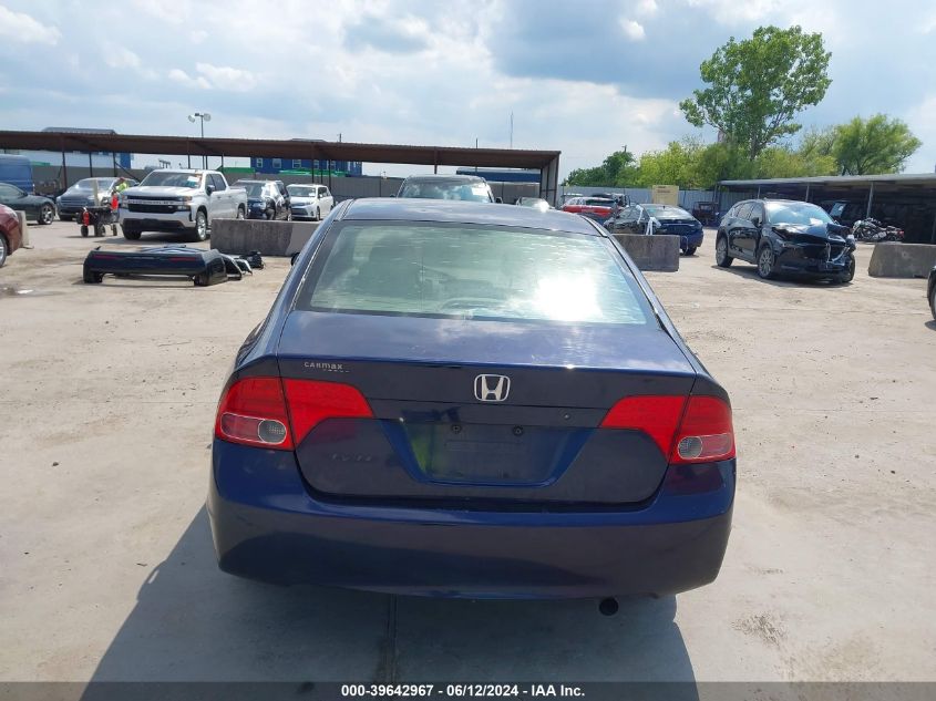 2008 Honda Civic Lx VIN: 1HGFA165X8L067653 Lot: 39642967