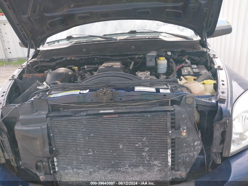 2007 Dodge Ram 2500 Slt/Trx4 Off Road/Sport/Power Wagon VIN: 1D7KS28A67J582630 Lot: 39643007