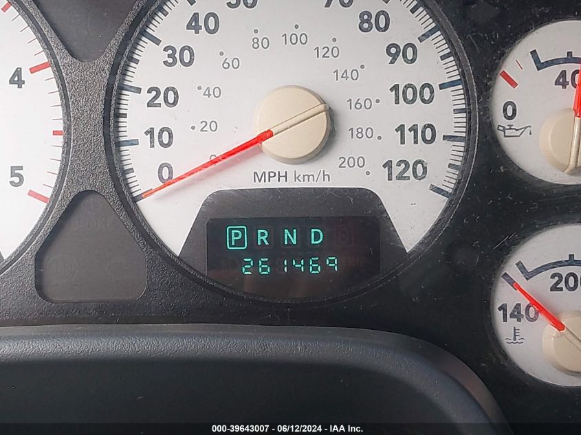 2007 Dodge Ram 2500 Slt/Trx4 Off Road/Sport/Power Wagon VIN: 1D7KS28A67J582630 Lot: 39643007