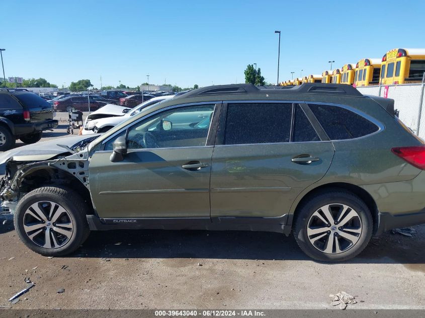 2018 Subaru Outback 3.6R Limited VIN: 4S4BSENC4J3217419 Lot: 39643040