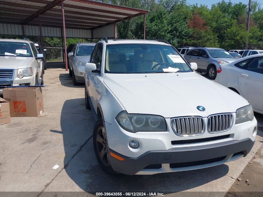 2007 BMW X3 3.0Si VIN: WBXPC93417WF15630 Lot: 39643055