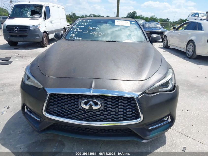 2018 Infiniti Q60 3.0T Red Sport 400 VIN: JN1FV7ELXJM630659 Lot: 39643061