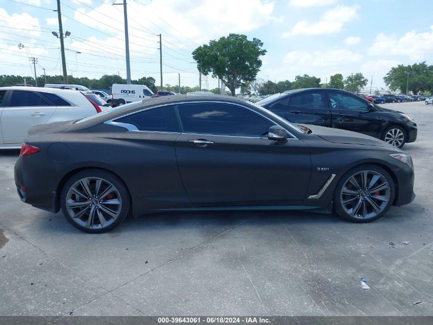 2018 Infiniti Q60 3.0T Red Sport 400 VIN: JN1FV7ELXJM630659 Lot: 39643061