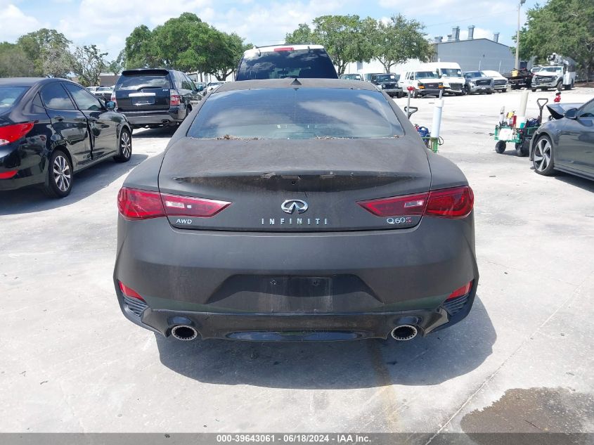 2018 Infiniti Q60 3.0T Red Sport 400 VIN: JN1FV7ELXJM630659 Lot: 39643061