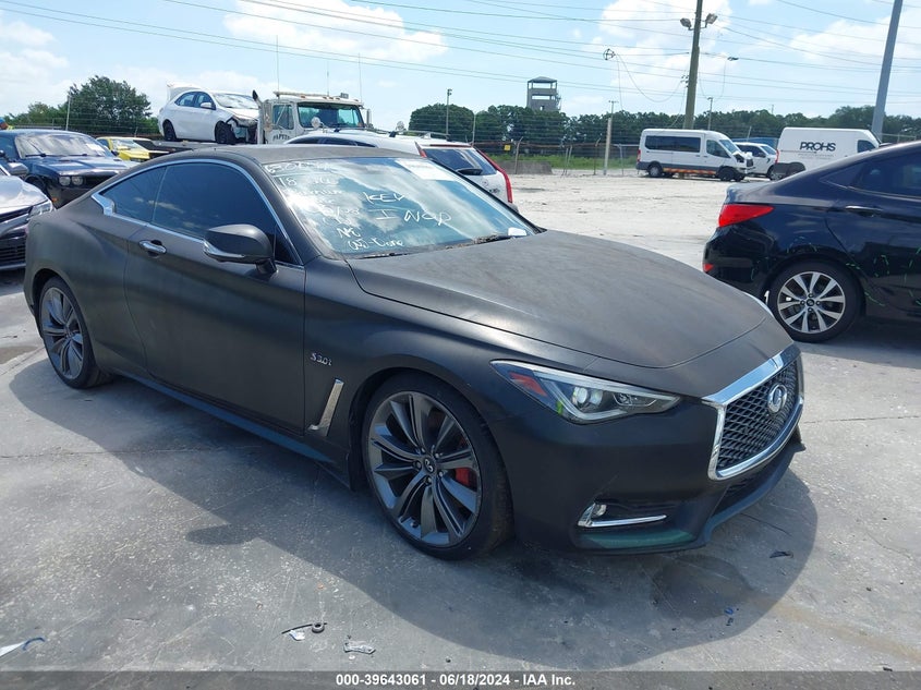 2018 Infiniti Q60 3.0T Red Sport 400 VIN: JN1FV7ELXJM630659 Lot: 39643061