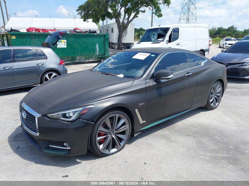 2018 Infiniti Q60 3.0T Red Sport 400 VIN: JN1FV7ELXJM630659 Lot: 39643061