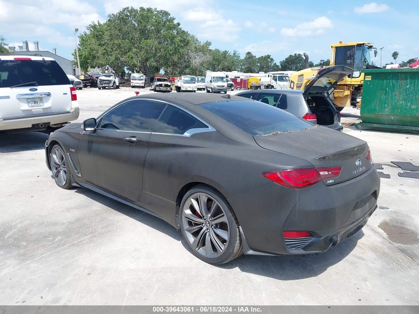 2018 Infiniti Q60 3.0T Red Sport 400 VIN: JN1FV7ELXJM630659 Lot: 39643061