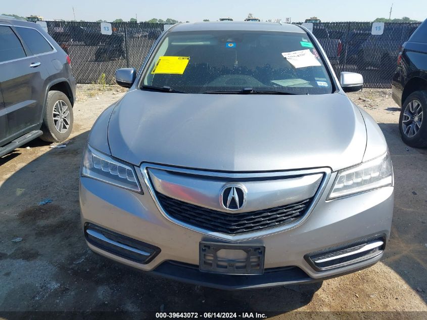2016 Acura Mdx Technology Acurawatch Plus Packages/Technology Package VIN: 5FRYD3H45GB009786 Lot: 39643072