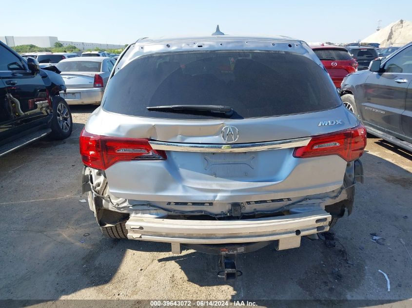 2016 Acura Mdx Technology Acurawatch Plus Packages/Technology Package VIN: 5FRYD3H45GB009786 Lot: 39643072