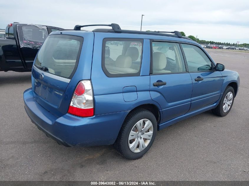 2008 Subaru Forester 2.5X VIN: JF1SG63668H712278 Lot: 39643082