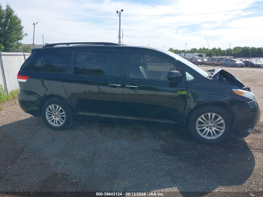 2014 Toyota Sienna Xle V6 8 Passenger VIN: 5TDYK3DCXES459866 Lot: 39643124
