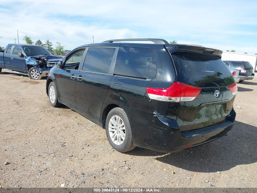 2014 Toyota Sienna Xle V6 8 Passenger VIN: 5TDYK3DCXES459866 Lot: 39643124