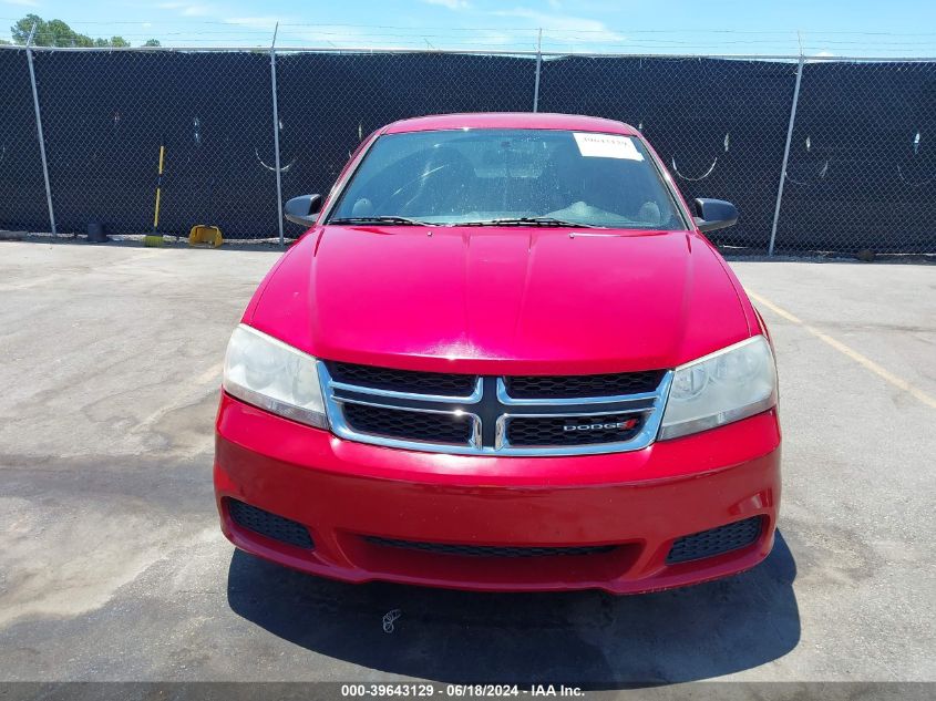 2014 Dodge Avenger Se VIN: 1C3CDZAG4EN132839 Lot: 39643129
