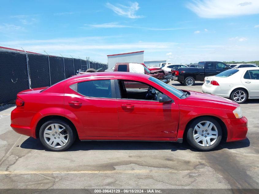 2014 Dodge Avenger Se VIN: 1C3CDZAG4EN132839 Lot: 39643129
