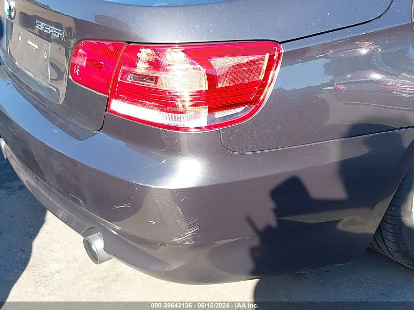 2008 BMW 335I VIN: WBAWL73558P178553 Lot: 39643136