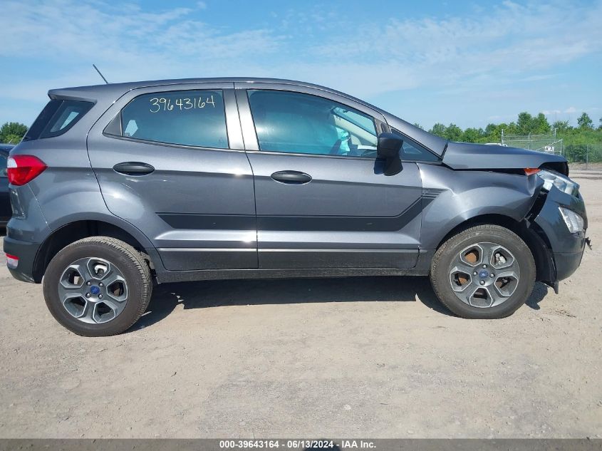 2022 Ford Ecosport S VIN: MAJ6S3FL4NC457056 Lot: 39643164