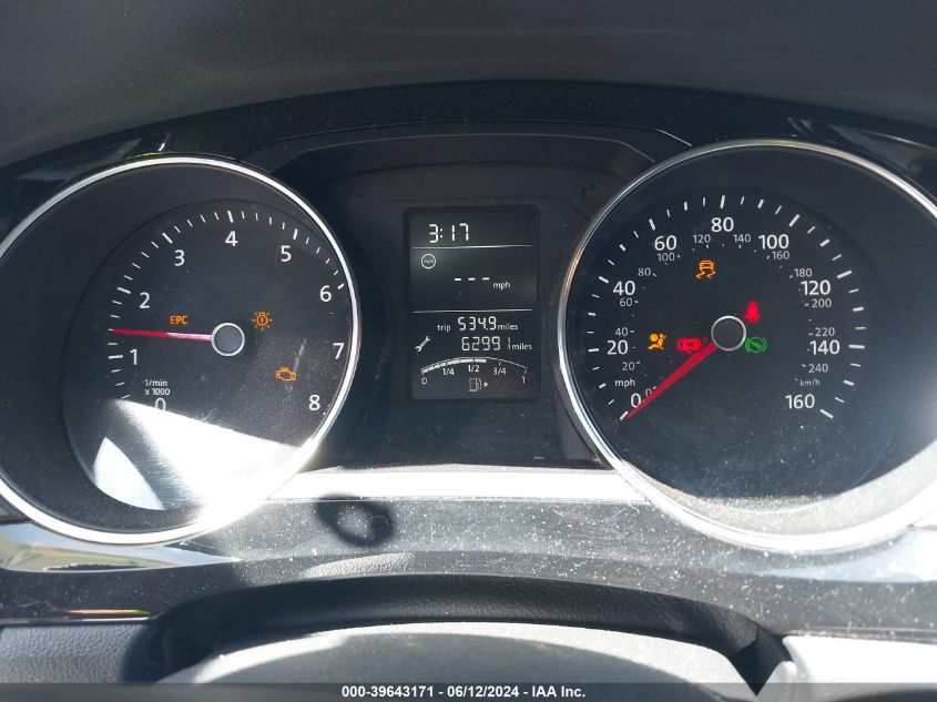 2016 Volkswagen Jetta 1.8T Sport VIN: 3VWD17AJ3GM407880 Lot: 39643171