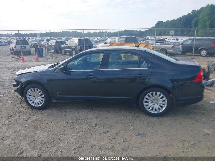 2010 Ford Fusion Hybrid VIN: 3FADP0L38AR125029 Lot: 39643187
