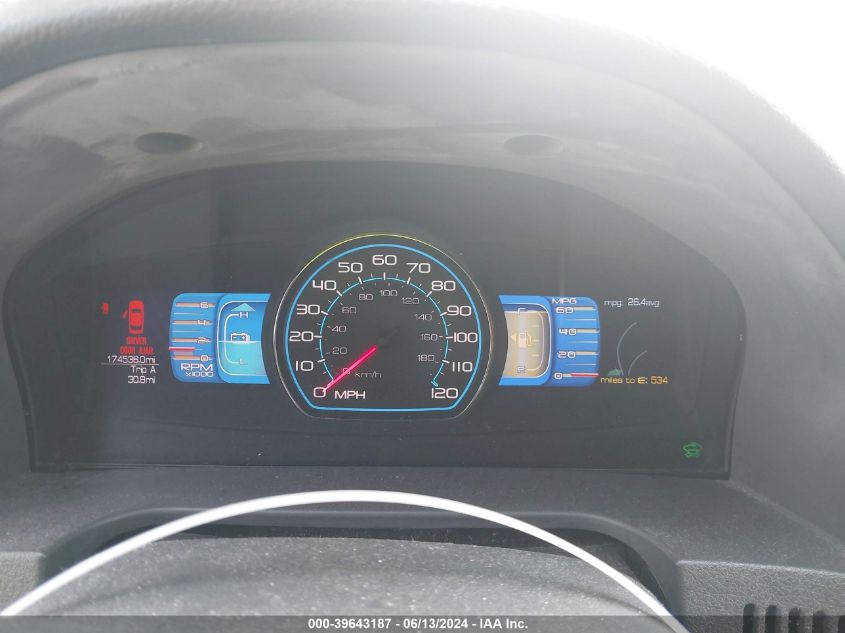 2010 Ford Fusion Hybrid VIN: 3FADP0L38AR125029 Lot: 39643187