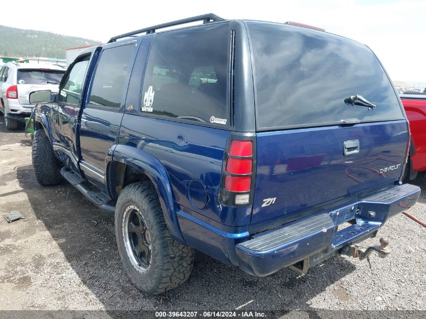 2000 Chevrolet Tahoe Z71 VIN: 1GNEK13R7YR139024 Lot: 39643207