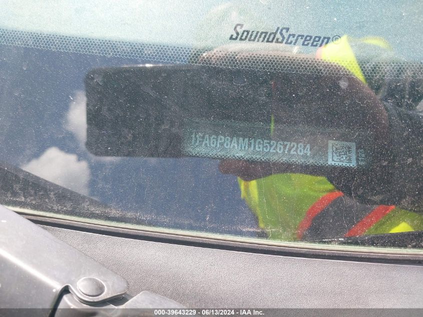 2016 Ford Mustang V6 VIN: 1FA6P8AM1G5267284 Lot: 39643229