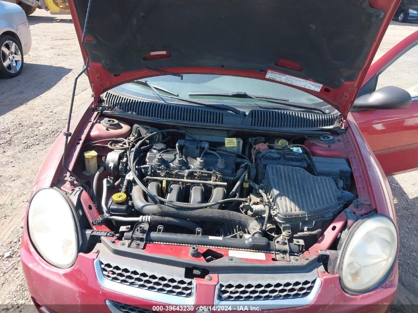 2004 Dodge Neon Sxt VIN: 1B3ES56C64D591515 Lot: 39643230