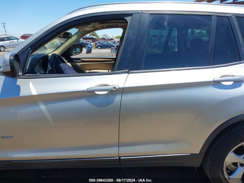 2011 BMW X3 xDrive28I VIN: 5UXWX5C52BL716618 Lot: 39643268