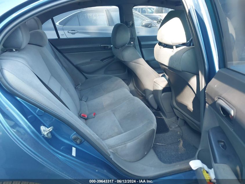 2008 Honda Civic Lx VIN: 1HGFA16598L069510 Lot: 39643317