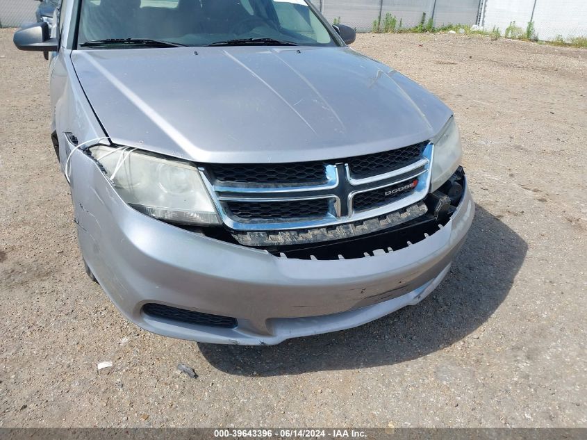 2013 Dodge Avenger Se VIN: 1C3CDZAB0DN518984 Lot: 39643396