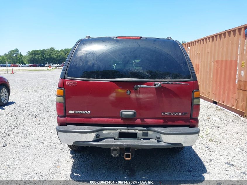 2004 Chevrolet Tahoe Ls VIN: 1GNEC13Z14J203483 Lot: 39643404