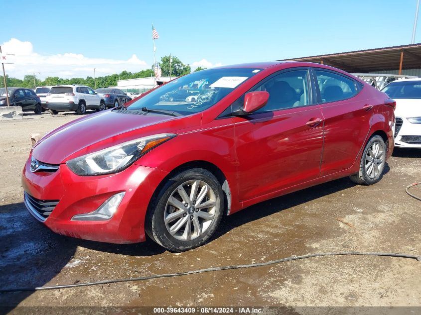 2014 Hyundai Elantra Se VIN: 5NPDH4AE1EH462315 Lot: 39643409