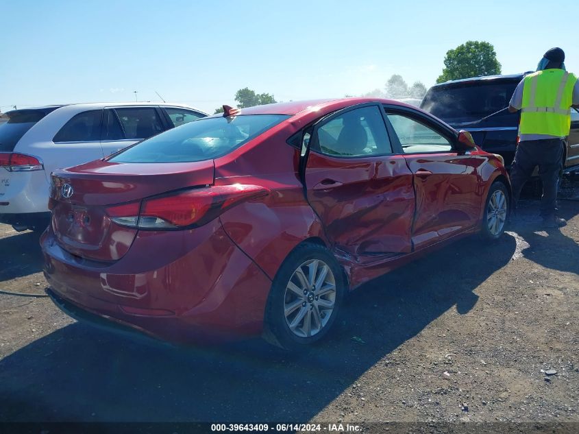 2014 Hyundai Elantra Se VIN: 5NPDH4AE1EH462315 Lot: 39643409